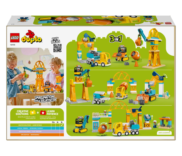 LEGO DUPLO 10476 Plac budowy z pojazdami 3 w 1 - 1473399 - zdjęcie 9
